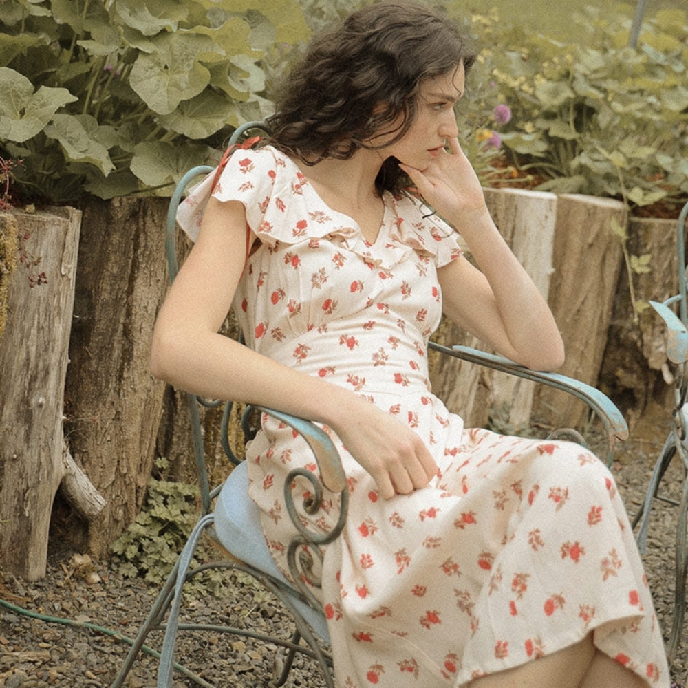 Appalonia Dress Vintage Doen Inspired - Picture 2 of 11